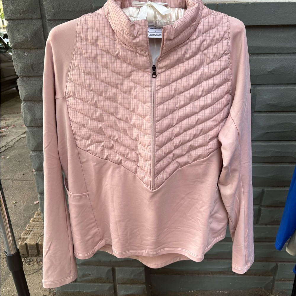 Nike Therma-Fit Run Collection Pink Quilted Pullover
